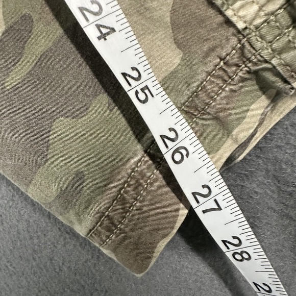 American Eagle Outfitters Cargo Pants Womens 12 Green Camo Barrel Stretch - Picture 10 of 15